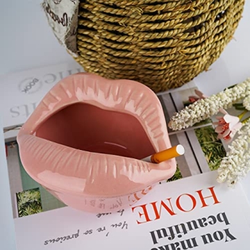 Loghot Ceramic Lips Ashtray for Stylish Home Decor