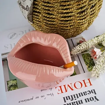 Loghot Ceramic Lips Ashtray for Stylish Home Decor