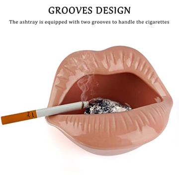 Loghot Ceramic Lips Ashtray for Stylish Home Decor