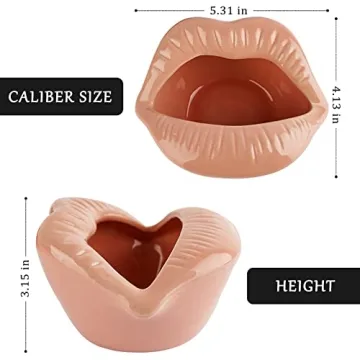 Loghot Ceramic Lips Ashtray for Stylish Home Decor