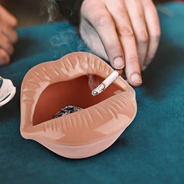 Loghot Ceramic Lips Ashtray for Stylish Home Decor
