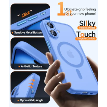 Quality CANSHN Magnetic iPhone 16 Case with Camera Protection