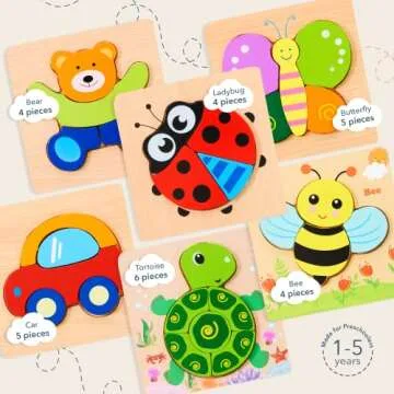 Magifire Wooden Puzzles for Toddlers - Fun and Safe Education