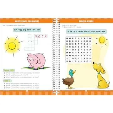 School Zone - Big First Grade Workbook - 320 Spiral Pages, Ages 6 to 7, 1st Grade, Reading, Parts of Speech, Basic Math, Word Problems, Time, Money, Fractions, and More (Big Spiral Bound Workbooks)