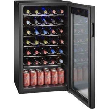 Arctic King - [AWCA034ADB] Premium 34-Bottle Capacity Wine Cooler, Black