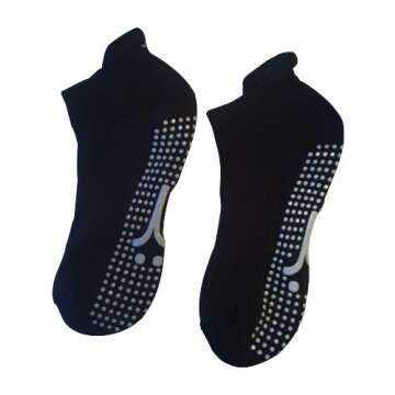 Grip Socks for Barre/Fitness/Home/Being Awesome (Small)