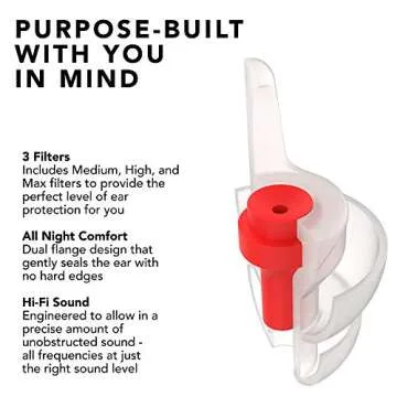 EarPeace Concert Ear Plugs for Musicians and Festivals
