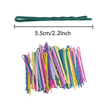 150 Pcs 2.2 Inch Mix Colorful Bobby Pin for Girls Women, Hair Pins with Cute Box, Colored Bobby Pins for Hair, Bobby Hair Pins Great for All Hair Types