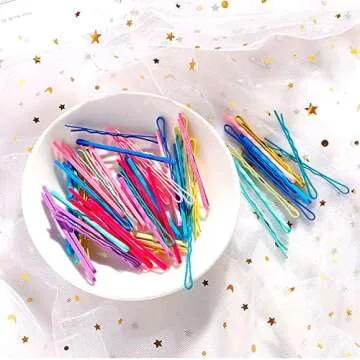 150 Pcs 2.2 Inch Mix Colorful Bobby Pin for Girls Women, Hair Pins with Cute Box, Colored Bobby Pins for Hair, Bobby Hair Pins Great for All Hair Types