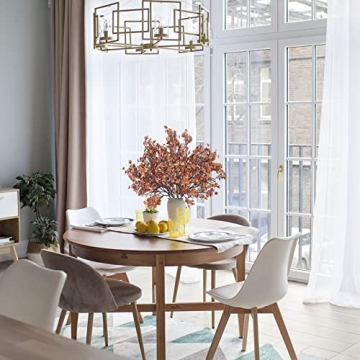 Momkids Baby's Breath Artificial Flowers - 6pcs Coral Red Bouquets