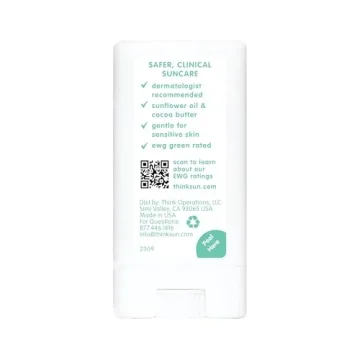 Thinksport Kids SPF 30 Mineral Sunscreen Stick Safe Natural