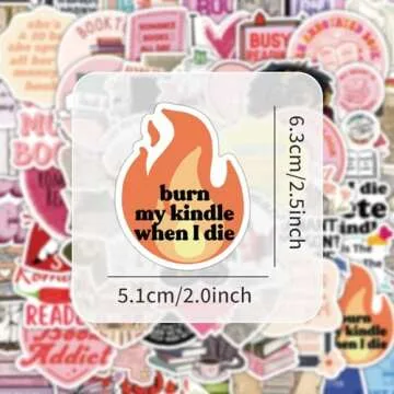 150Pcs Book Stickers for Kindle, Bookish Reading Booktok Stickers for Adult, Romance Jesus Christian Fantasy Spicy Journal Aesthetic Book Themed Stickers Gifts Accessories for Clear Case Book Lover