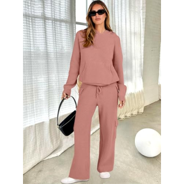 Stylish ANRABESS Women's Two Piece Knit Sweater Set