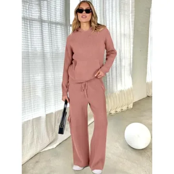 Stylish ANRABESS Women's Two Piece Knit Sweater Set