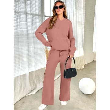 Stylish ANRABESS Women's Two Piece Knit Sweater Set