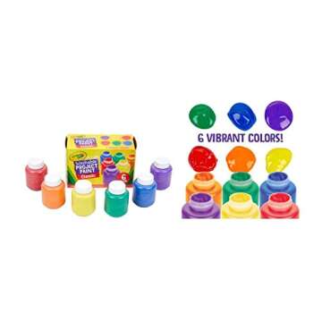 Crayola Washable Kid's Paint - 6 Per Package