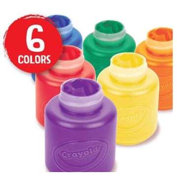 Crayola Washable Kid's Paint - 6 Per Package