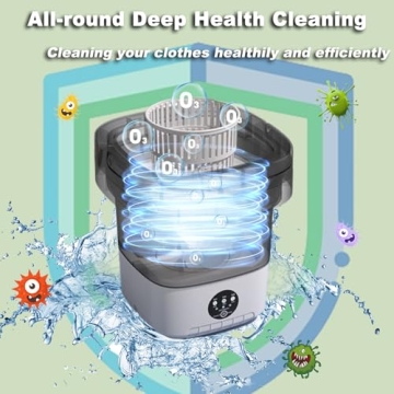 16L Mini Collapsible Portable Washing Machine for All Spaces, Eco-Friendly Design