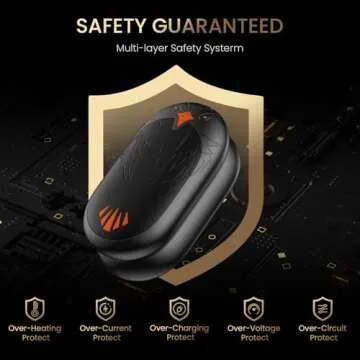 Magnetic Hand Warmers Rechargeable 2 Pack, Electric Hand Warmers with 24Hrs Long Heating, 2 in 1 Portable Handwarmers Cordless USB Pocket Hands Heater Outdoor Warm Gift for Hunting, Golf, Camping, Ski