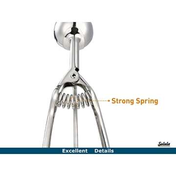 Solula 18/8 Stainless Steel Cupcake Muffin Batter Dispenser, Ice Cream Cupcake Muffin Scoop