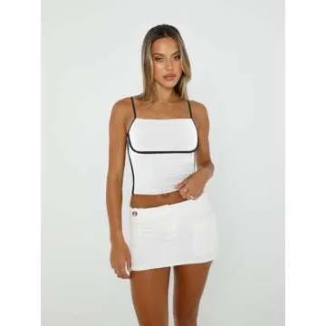Chic Trendy Queen Women's Adjustable Camisole Crop Top