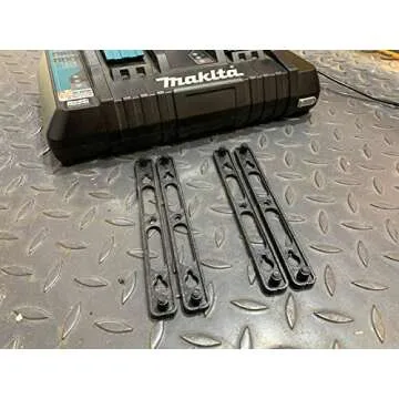 StealthMounts Charger Mount for the Makita Double Charger (2 Pack) | Charger Holder for Makita 18V | Compatible with DC18RD | Made in UK
