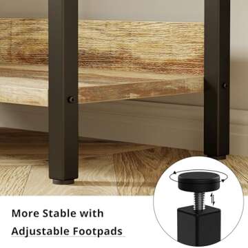 IRONCK Bookcases and Bookshelves Triple Wide 5 Tiers Industrial Bookshelf with Baffles Large Etagere Bookshelf with Metal Frame for Living Room Home Office