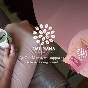 Oat Mama Labor Prep Tea: Peach Berry, Prepares Mind & Body for Birth in Third Trimester | Women Owned, Made in the U.S.A. (Organic Herbs, Raspberry Leaf), 14 Sachets, Makes 28 Cups