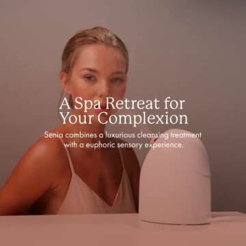 Senia Hot and Cold Facial Steamer by Vanity Planet - Detoxifying Aromatherapy Facial Steamer with Smart Steam Technology - Unclog Pores & Blackheads Cleaner Detoxifies, Cleanses & Moisturizes Skin