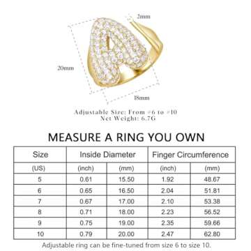 KissYan Bubble Initial Ring: 14k Gold Personalization