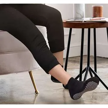 RATIVE Anti-Slip Yoga & Barre Socks for Comfort & Safety