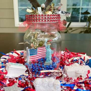 Safari Ltd. USA Super Toob - Toy Figures of Lincoln Memorial, Hoover Dam, Liberty Bell, Alamo, Mt. Rushmore, Statue of Liberty, Capital, White House & More - Educational Toy for Boys, Girls & Kids 3+