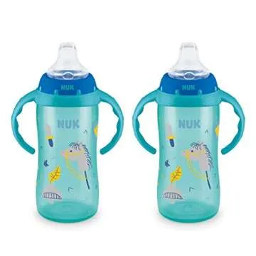 NUK Jungle 10 Ounce Learner Cup with Handles 2 Pack