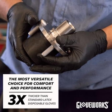 Gloveworks Black Disposable Nitrile Gloves for Every Task