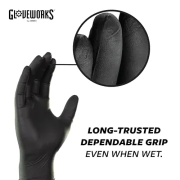 Gloveworks Black Disposable Nitrile Gloves for Every Task