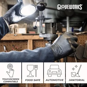 Gloveworks Black Disposable Nitrile Gloves for Every Task