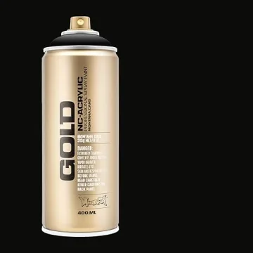 Montana Cans GOLD 400 ml Shock Black Spray Paint - Quick Dry, Versatile, Eco-Friendly