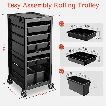 Stylish TASALON Salon Trolley Cart for Professionals