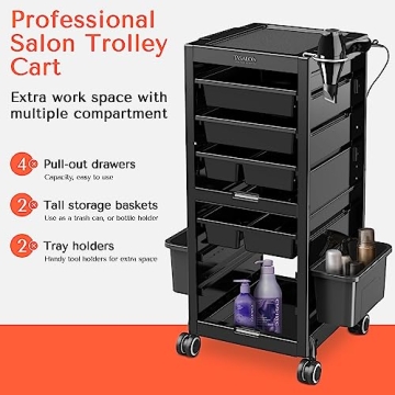 Stylish TASALON Salon Trolley Cart for Professionals