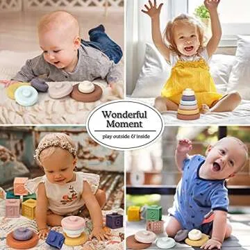Mini Tudou Baby Stacking Toy - Soft and Safe for Babies