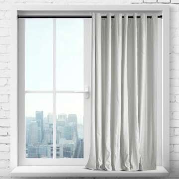 Room/Dividers/Now Tension Curtain Rod, Adjustable Heavy-Duty Tension Rod No Drilling Required, 120-150 Inches, Black Curtain Tension Rod with Strong Hold and Easy Setup for Windows, Closets and Spaces