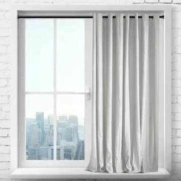 Room/Dividers/Now Tension Curtain Rod, Adjustable Heavy-Duty Tension Rod No Drilling Required, 120-150 Inches, Black Curtain Tension Rod with Strong Hold and Easy Setup for Windows, Closets and Spaces