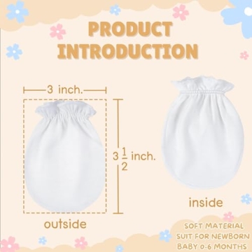 RATIVE Newborn Cotton Gloves - Non-Scratch Solution