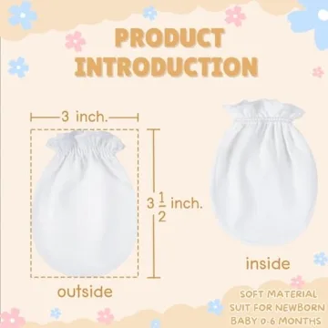RATIVE Newborn Cotton Gloves - Non-Scratch Solution