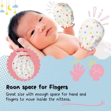 RATIVE Newborn Cotton Gloves - Non-Scratch Solution