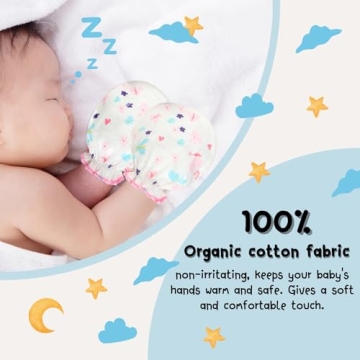 RATIVE Newborn Cotton Gloves - Non-Scratch Solution