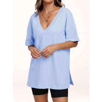 Shop ANRABESS Women's Oversized Casual Tee - Perfect Fit
