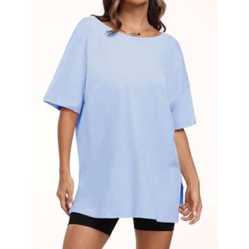 Shop ANRABESS Women's Oversized Casual Tee - Perfect Fit