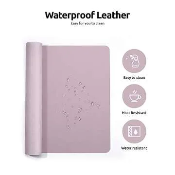 YSAGi Leather Desk Pad Protector for Office & Home