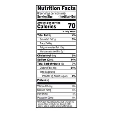 Mission Soft Taco Whole Wheat Tortillas, Whole Grain, High Fiber, Trans Fat Free, Medium Size, 10 Count